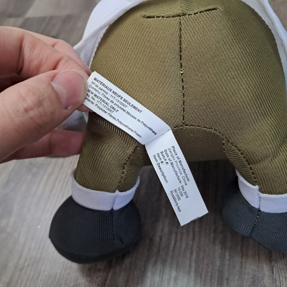 Rick 10” Plush From Rick and Morty Official License Toy Factory 2019 Adult Swim - Picture 7 of 10